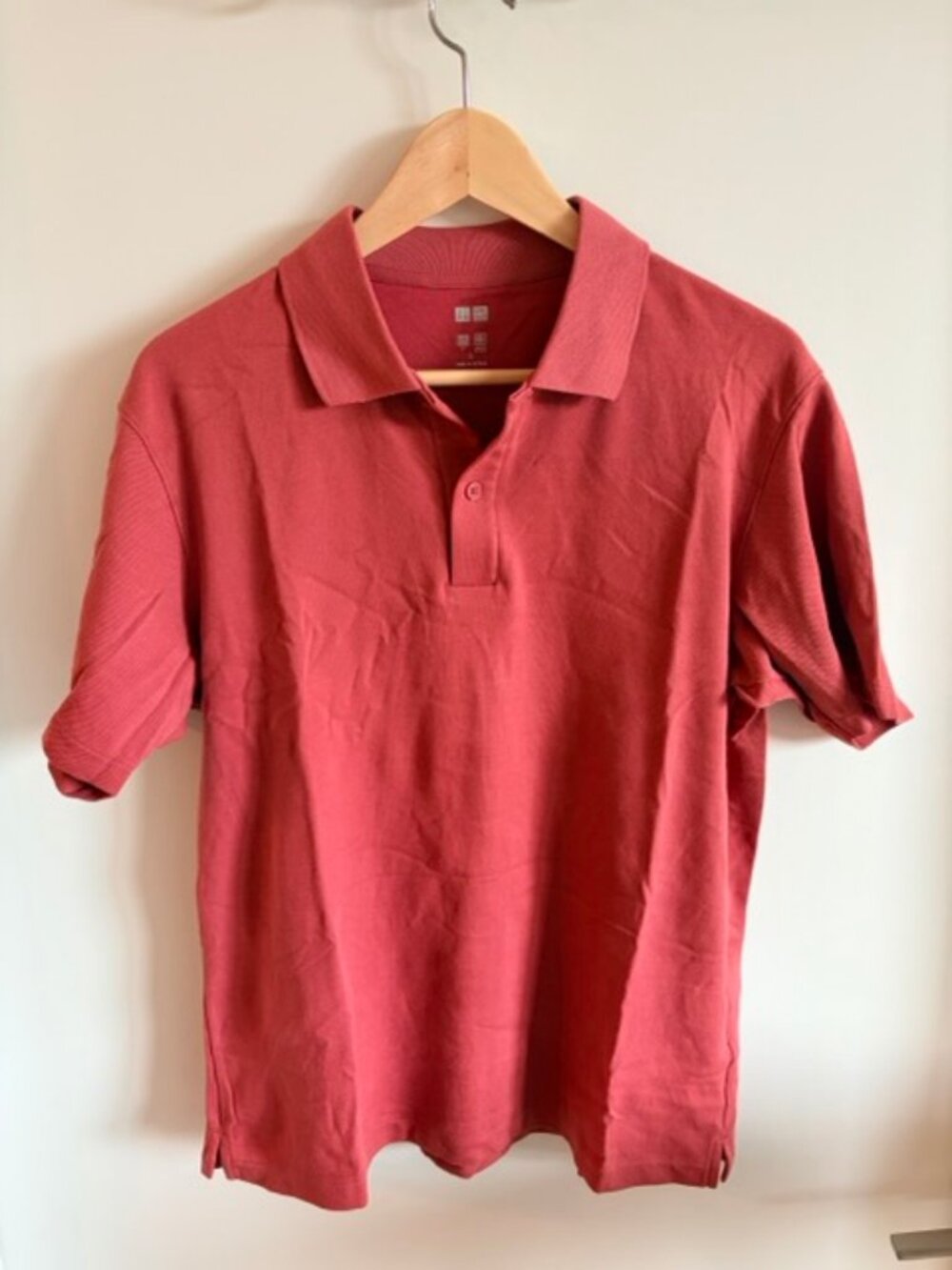 Uniqlo Polo Shirt - Red, Size L